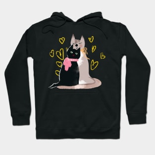 Cats in love Hoodie